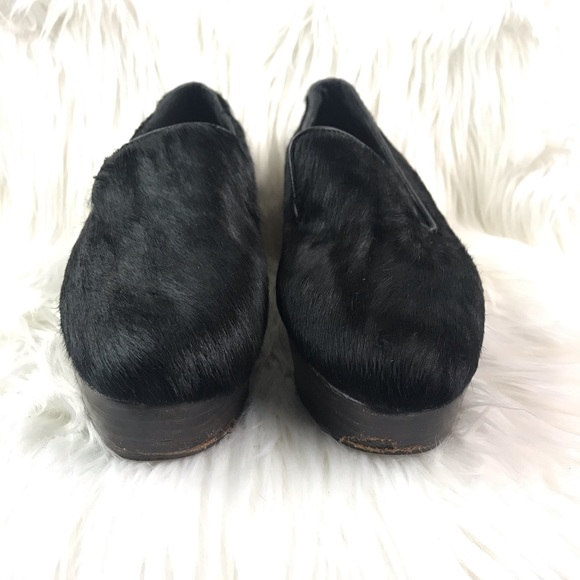 Matiko black pony hair platform loafers - Picture 2 of 7